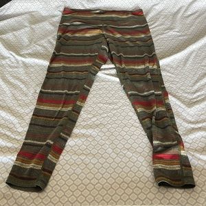 Burton striped wool blend legging size medium